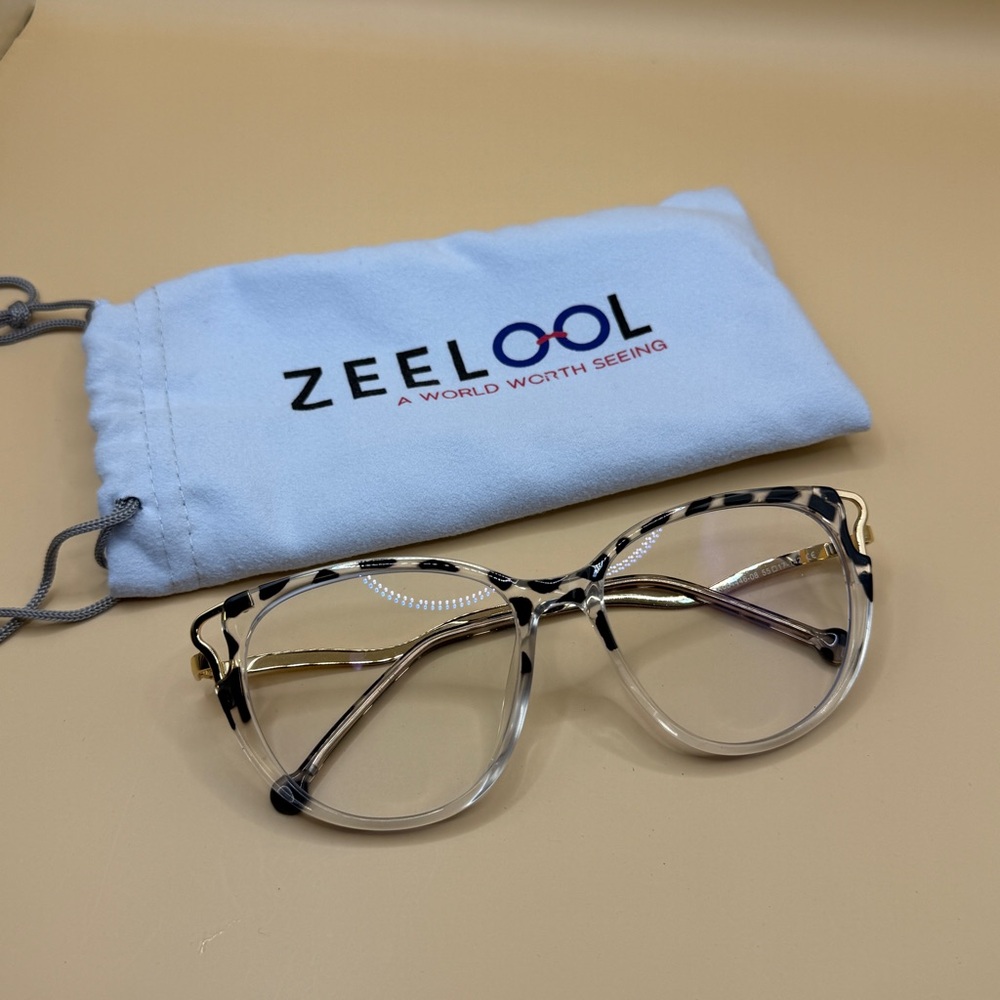 Zeelool Women's Leopard Print Glasses